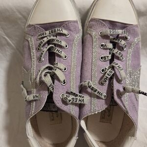 Vintage Havana Purple and Silver Sneakers